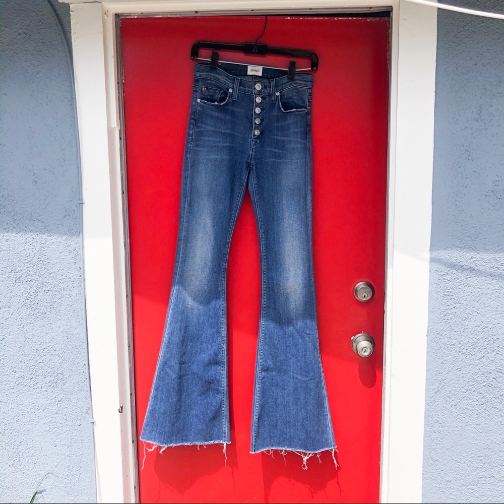 Button fly flare Hudson jeans